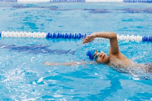 child with adhd swimming 