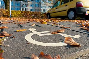 disabled parking at a hospital
